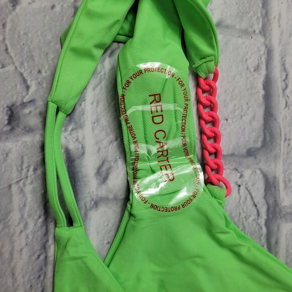NWT Red Carter Chain Side Bikini Bottom size Medium - Picture 7 of 14